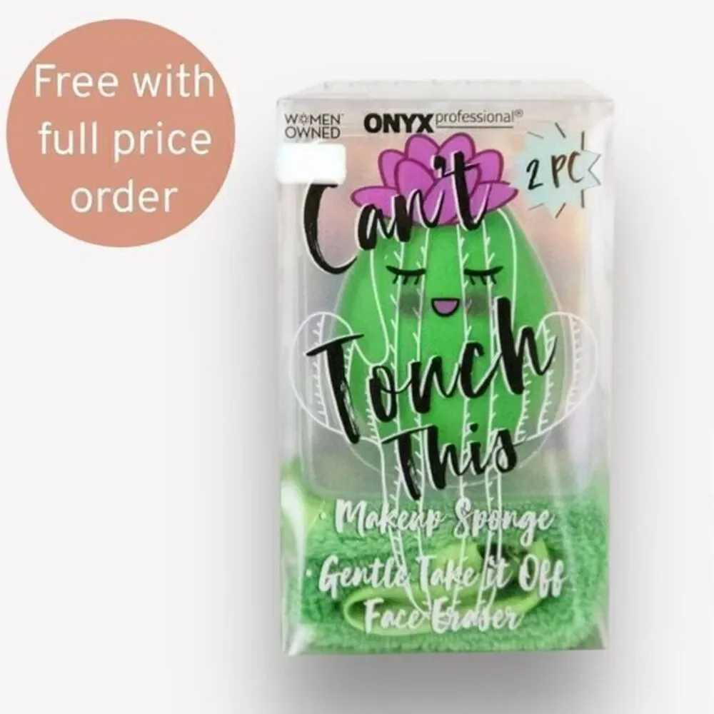FREE NWT Onyx 2‎ Piece Make Up Sponge & Face Eraser Cloth Gift Set